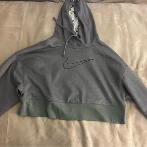 Nike Women's Two-Tone Gray Hoodie